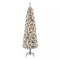 7.5Ft Pre-lit Artificial Pencil Christmas Tree Snow Flocked with 350 LED Lights